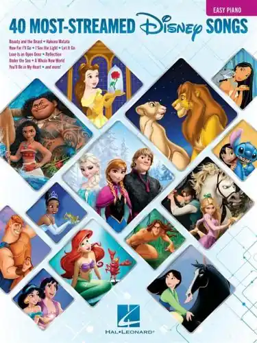 The 40 Most-Streamed Disney Songs - Easy piano risnedsättning
