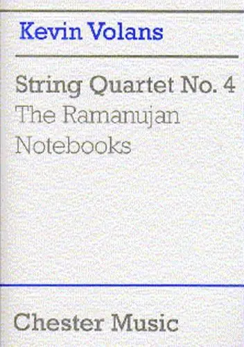 Billig Kevin Volans: String Quartet No. 4 'The Ramanujan Notebooks' (Score)