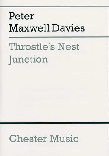 Peter Maxwell Davies: Throstle's Nest Junction (Study Score) Rea