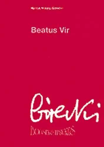 Snabb leverans Henryk Gorecki: Beatus Vir (Study Score)