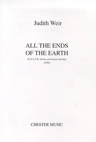 Säker betalning Judith Weir: All The Ends Of The Earth