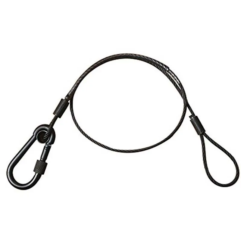 Rabatter Doughty B2844001 Säkerhetskabel 70 cm svart 36 kg
