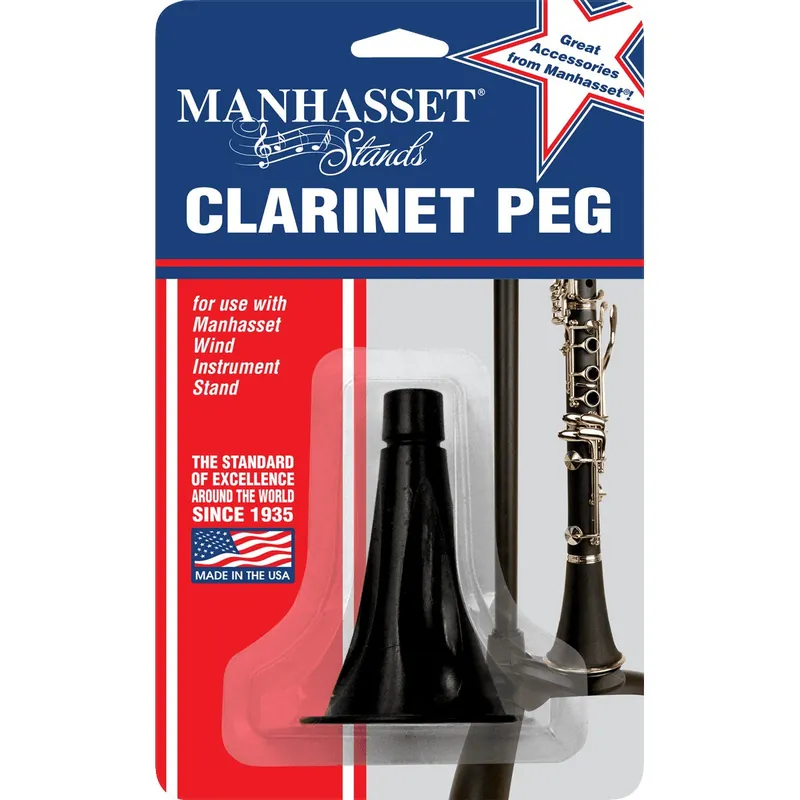 Manhasset 1450 Clarinet Peg stativ för klarinett Expressleverans