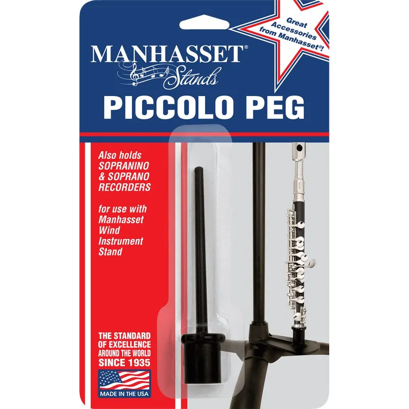 Kampanj Manhasset 1430 Piccolo Peg stativ för piccolo-/sopranblockf
