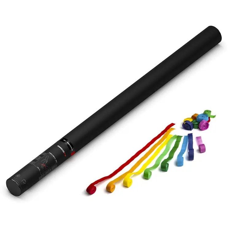 Magic FX HS04MC Handhållen serpentinkanon 80 cm Multicolor Fynd