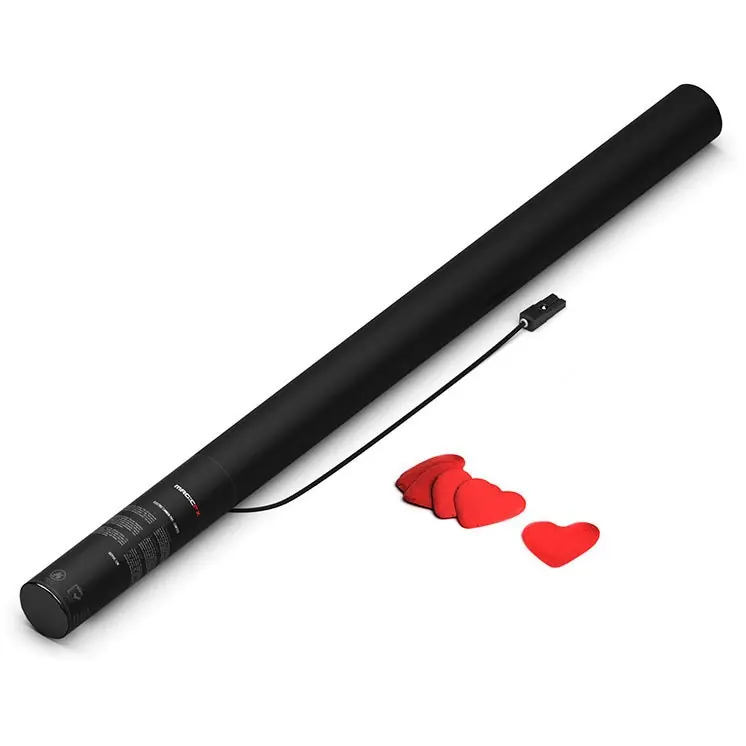 Magic FX EC04RDH elektrisk konfettikanon 80 cm hjärtan röd Begränsad tid