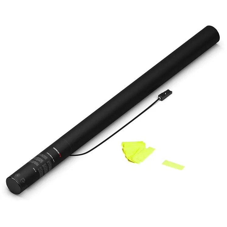 Begränsat antal Magic FX EC04YLF Electric konfettikanon 80 cm UV Fluo gul