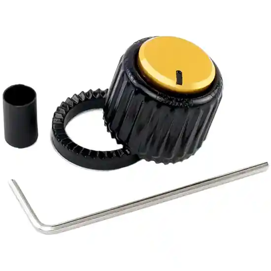 Planet Waves Loknob Standard Large Black And Gold Plastic Knob Lägg i varukorgen