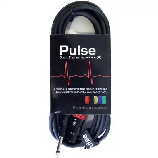 Pulse Mikrofonkabel TS-XLRF 6 meter Rea