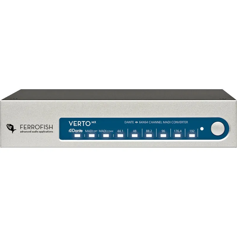 Sista chansen Ferrofish Verto MX 64x64 MADI/Dante-omvandlare