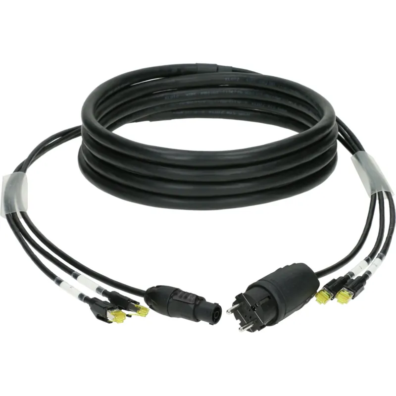 Endast idag Klotz H1P88RU010 CAT7 & power 3G2.5 hybrid cable 2x RJ45 + S