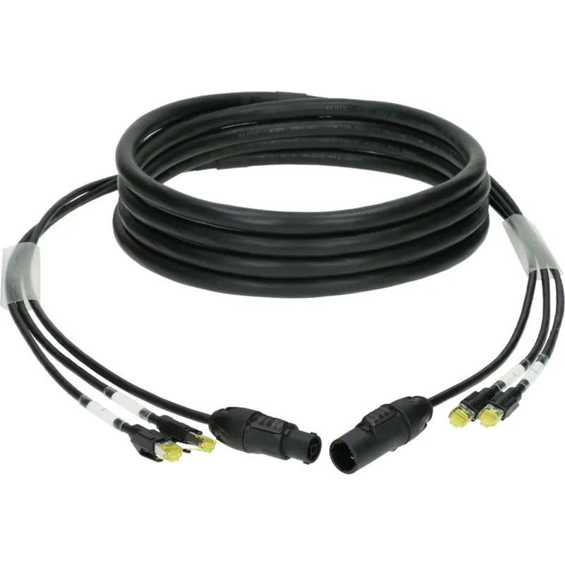 risnedsättning Klotz H1P88RT030 CAT7 & power 3G2.5 hybrid cable 2x RJ45+pow
