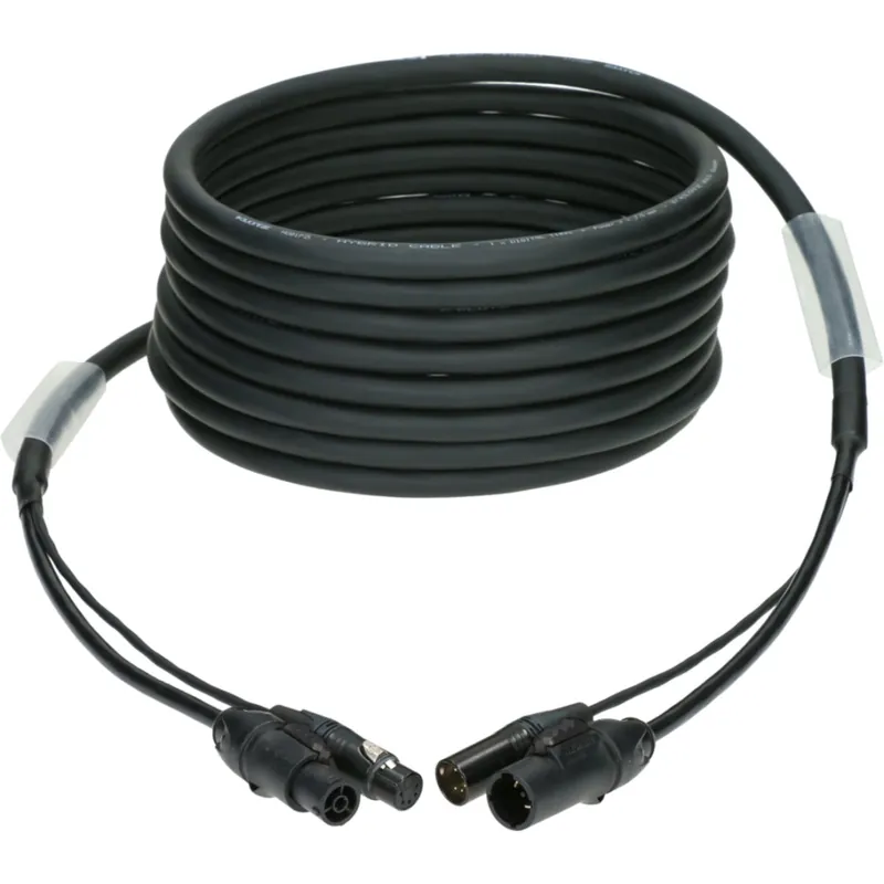 Klotz H1C55NT005 DMX & power 3G2.5 hybrid cable XLR 5p+power Rabatter