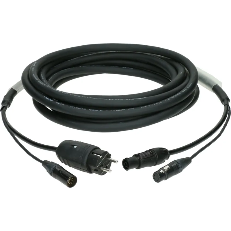 Snabb frakt Klotz H1A55NU015 DMX & power 3G1.5 hybrid cable XLR 5p + Sch