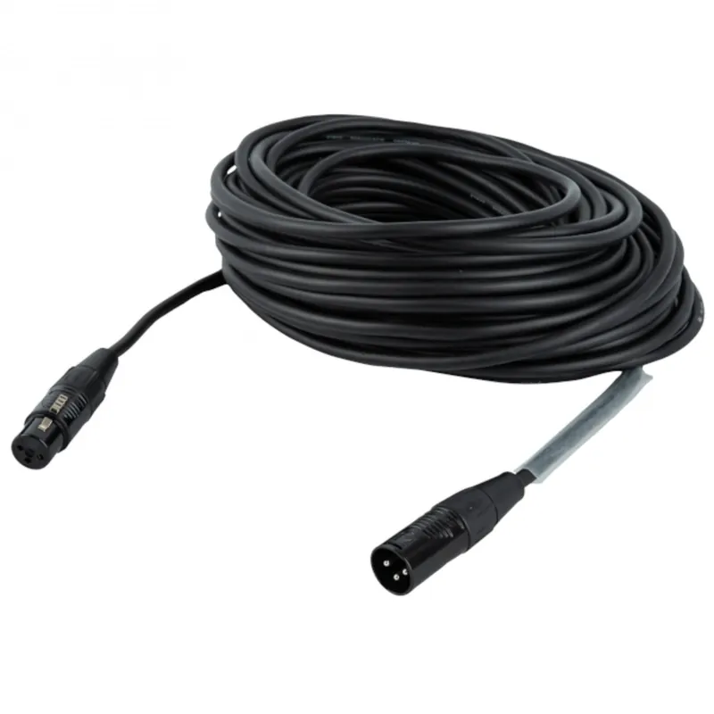 DAP FLR01 XLR M/F Mic/Line-kabel Rean RC3-serien 20 m - Silv Premium