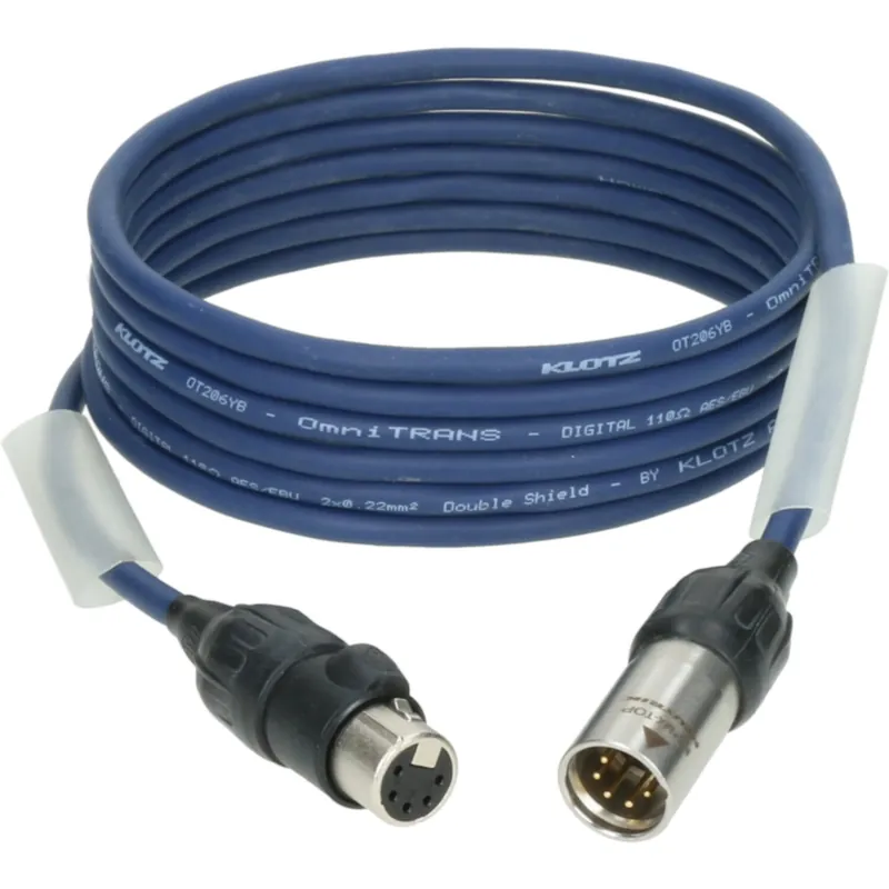 Fri frakt Klotz PD4-5XP11A003.0 Dubbelskärmad DMX-kabel 5-polig 3 met
