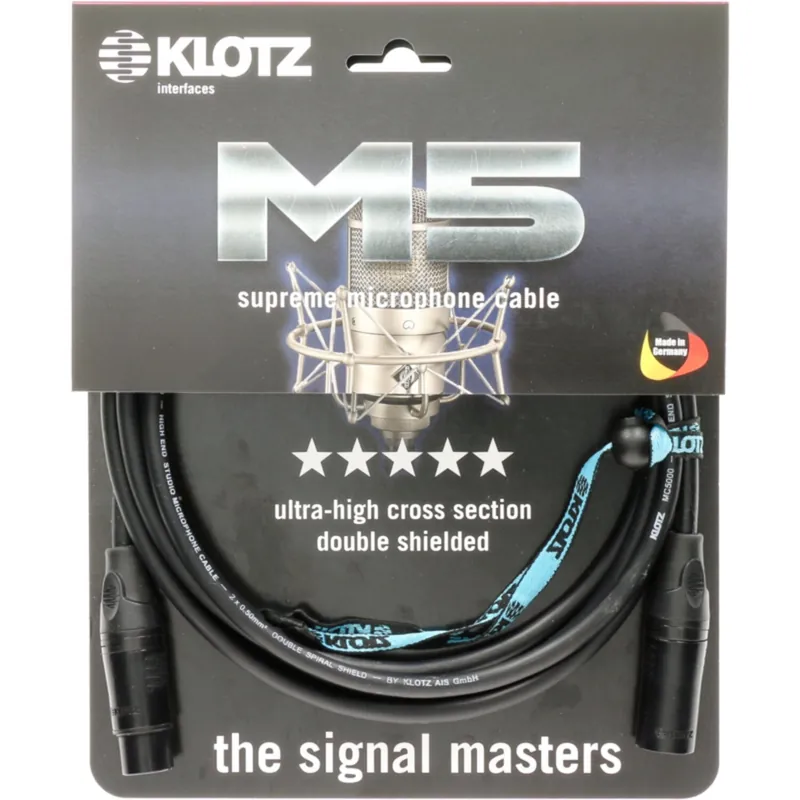 Klotz M5KBFM200 Professionell mikrofonkabel 20 meter Erbjudandepris