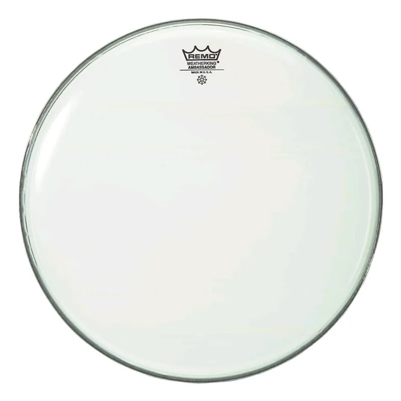 Begränsat erbjudande Remo BA-0212-00 Ambassador Smooth 12" vitt pukskinn