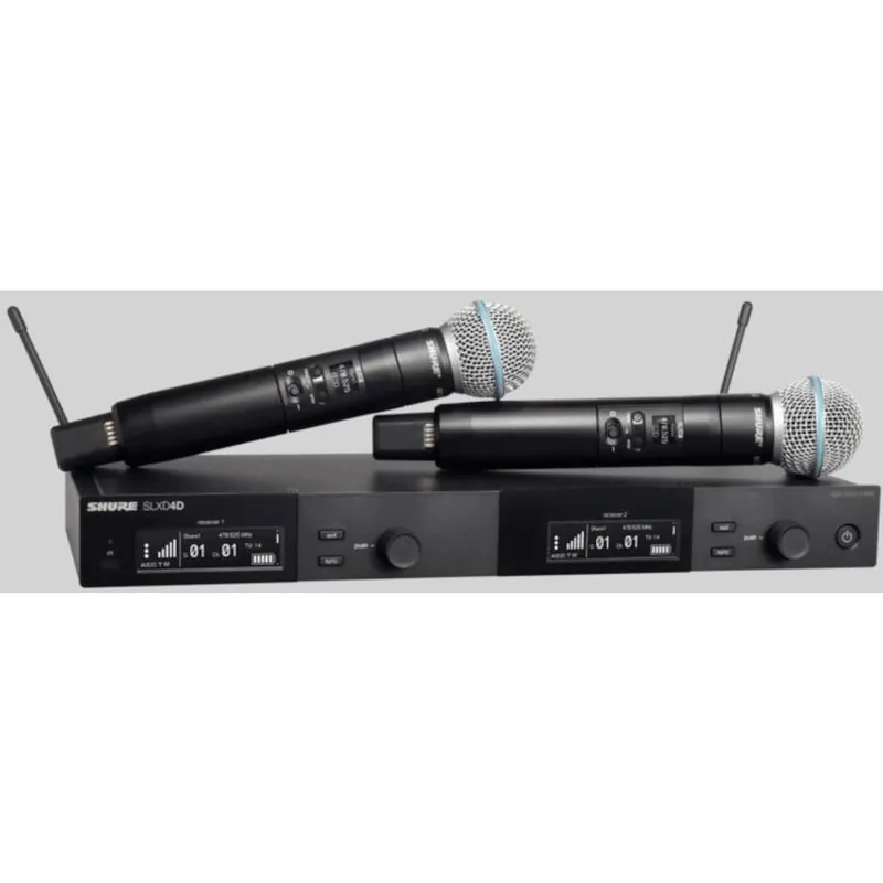 I lager Shure SLXD24DE/B58-J53 handhållen trådlös (562-606 MHz)