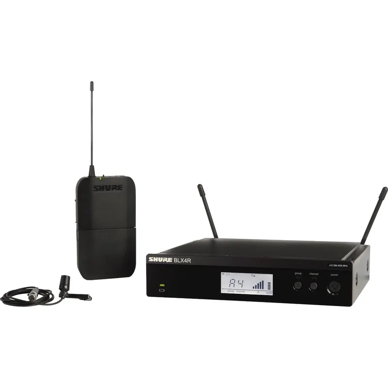 Shure BLX14RE/CVL-K3E trådlöst slipsnålssystem (606-630 M Trygg betalning