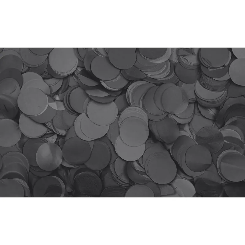 Fri frakt Showgear Metallic Confetti Round, 55mm, 1kg (Black)