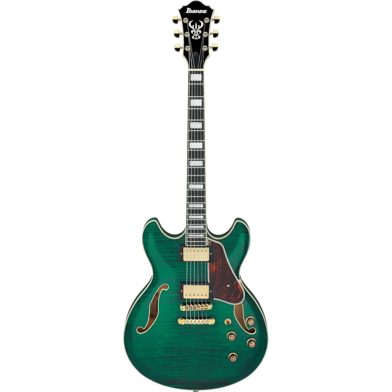 Ibanez AS93FM Artcore Expressionist Transparent Moss Green S Trygg betalning