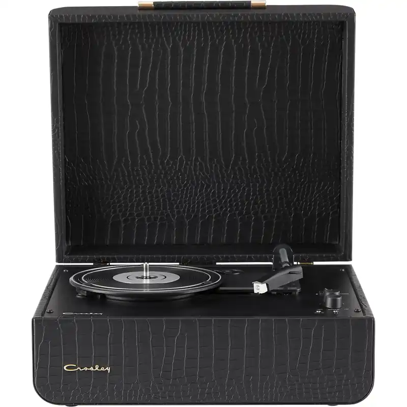 Crosley CR6255A-BC4 Mercury Black Croc Record Player Bästa pris