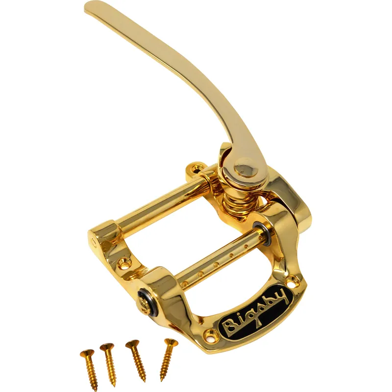 Bigsby B5 String-Thru Gold Vibrato Tailpiece Säker betalning