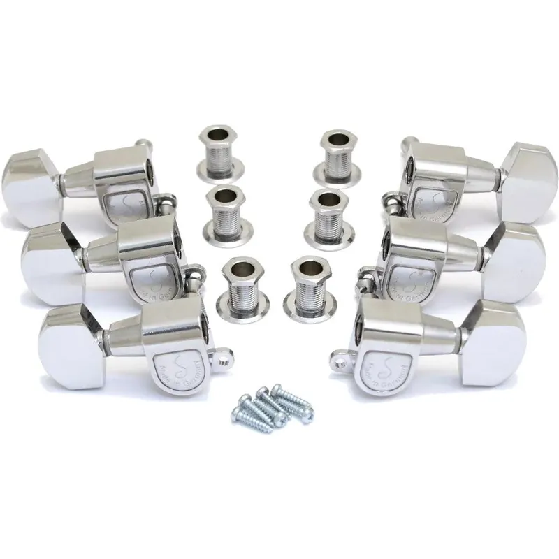 Schaller M6 180 3L/3R Chrome Guitar Machine Heads Snabb frakt