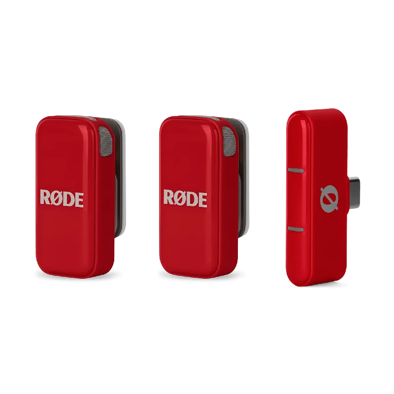 Fynd Rode Micro (USB-C, Red) Ultra-Compact Wireless Mic System