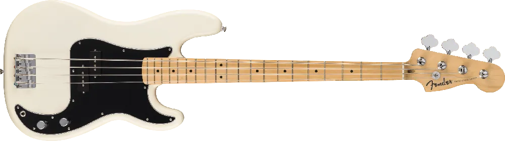 Fender Standard Precision Bass, Maple Fingerboard, Black Pickguard, Olympic White Nyhet