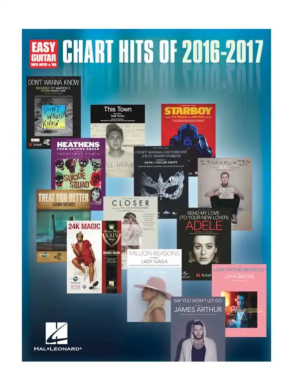 Chart Hits Of 2016-2017 - Easy Guitar Reapris