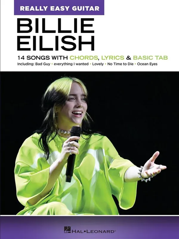 Billie Eilish - Really Easy Guitar : 14 Songs with Chords, Lyrics & Basic Tab Kundfavorit