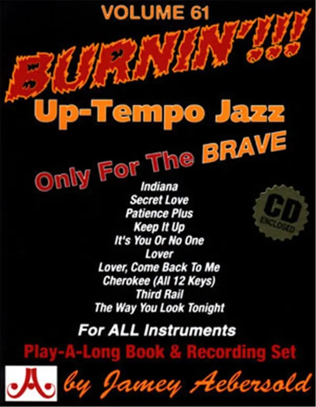 Reapris Aebersold vol. 61: Burnin’!!! (Bok + CD)
