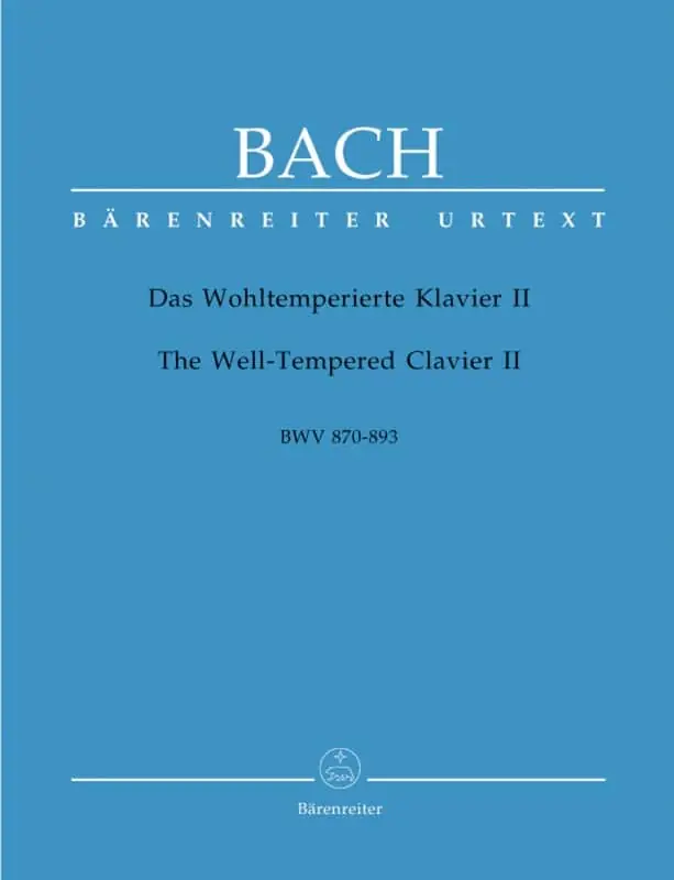 Bach, J. S.: Das Wohltemperierte Klavier 2 / The Well-Tempered Clavier II BWV 870-893 (urtext, utan fingersättningar) Erbjudande