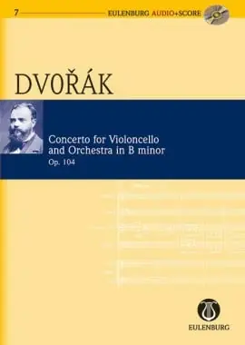 Dvořák, Antonín: Concerto for Violoncello and Orchestra in B minor OP. 104 (studiepartitur med CD) Nyhet