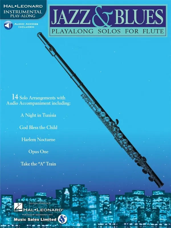 Nyhet Hal Leonard Instrumental Play-Along: Jazz & Blues for flute (Bok + online audio access)