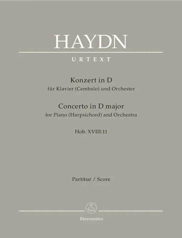 Beställ nu Haydn, Joseph: Piano Concerto in D major Hob. XVIII:11