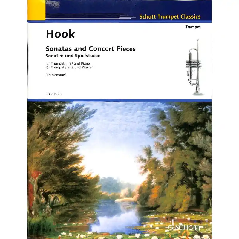 Hook, James: Sonatas and Concert Pieces for Trumpet in Bb and piano (Schott Trumpet Classics) Nedsatt pris