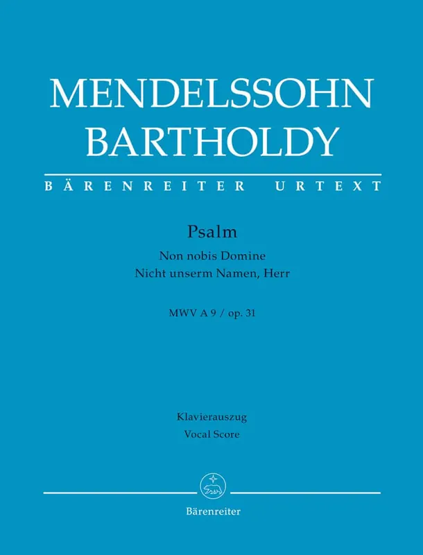 Mendelssohn Bartholdy, Felix: Psalm ”Non noto Domine” / ”Nicht unserm Namen, Herr” op. 31 MWV A 9 Köp nu